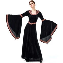 New European Vintage Court Black Vampire Witch Costume Halloween/Stage Performance/Party -Procosplayshop 10825598793 1734513592