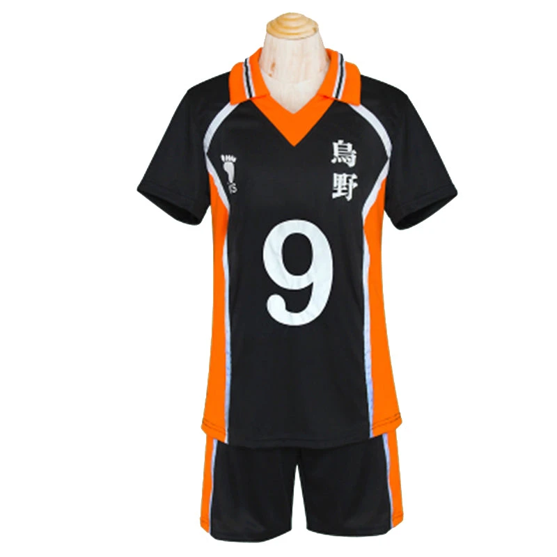 Anime Haikyu!! Karasuno Cosplay Costume Cosplay T-shirt And Shorts Sports Suit Set 5 Anime Haikyu!! Karasuno Cosplay Costume Cosplay T-shirt And Shorts Sports Suit Set - Image 3