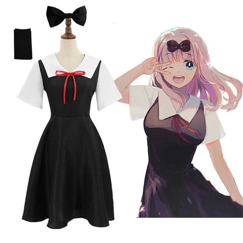 Anime Kaguya-sama Wa Kokurasetai/Kaguya-sama Love Is War Chika Fujiwara Cosplay Costume With Wigs Set 5 Anime Kaguya-sama Wa Kokurasetai/Kaguya-sama Love Is War Chika Fujiwara Cosplay Costume With Wigs Set - Image 3
