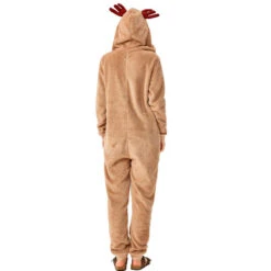 Halloween Christmas Costume Adults Christmas Reindeer Costume Jumpsuit Flannel Pajamas -Procosplayshop 2019 New Adults Christmas Reindeer Costume Jumpsuit 1