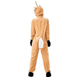 Adults Unisex Christmas Reindeer Cosplay Costume Jumpsuit Winter Flannel Pajamas -Procosplayshop 2019 New Adults Unisex Christmas Reindeer Costume Jumpsuit 5
