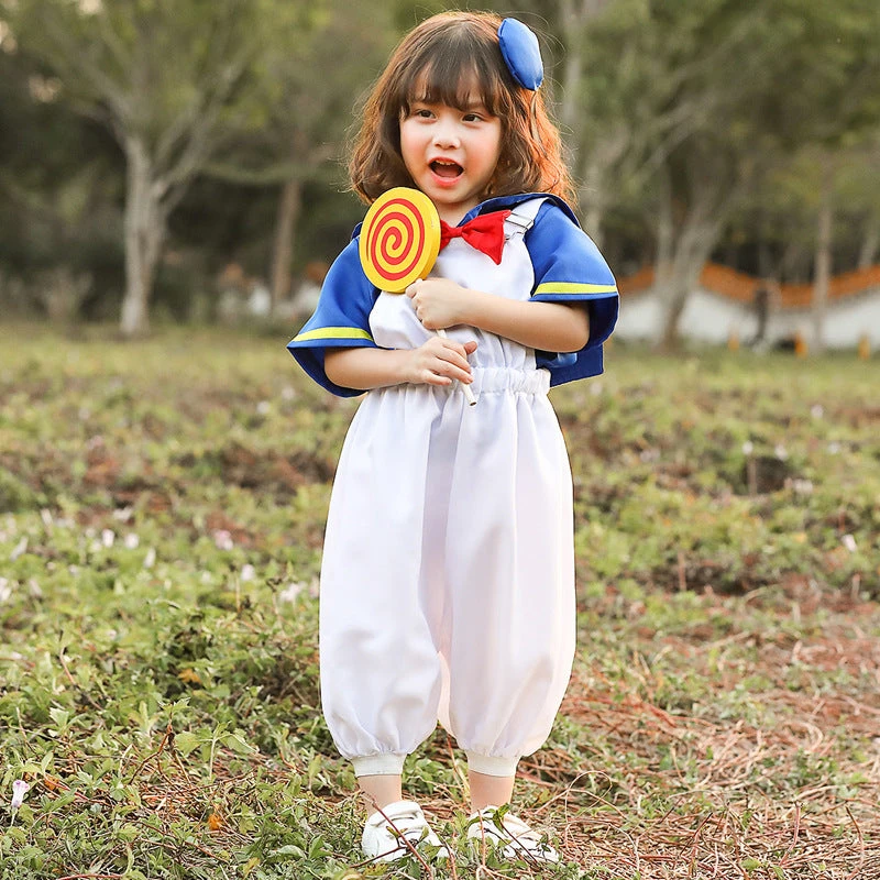 2023 Children's White Strappy Pants Sailor Suit Cosplay Costume Halloween Duck Anime Costumes 4 2023 Children's White Strappy Pants Sailor Suit Cosplay Costume Halloween Duck Anime Costumes - Image 2
