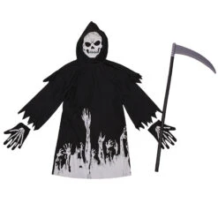 2023 Glow In The Dark Grim Reaper Costume Kids Halloween Party Cosplay Death Costume And Scythe Props 9 2023 Glow In The Dark Grim Reaper Costume Kids Halloween Party Cosplay Death Costume And Scythe Props -Procosplayshop 2023GlowintheDarkGrimReaperCostumeKidsHalloweenPartyCosplayDeathCostumeandScytheProps 5