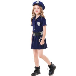 2023 Halloween Child Girls Policewoman Costume Dress Stage Performance Costume -Procosplayshop 2023HalloweenChildGirlsPolicewomanCostumeDressStagePerformanceCostume 3