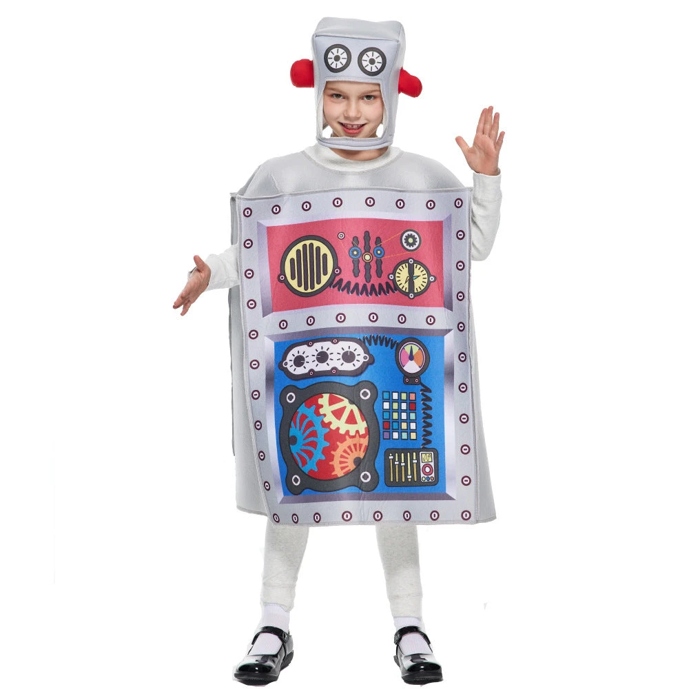 2023 Halloween Children's Performance Costume Robot Cosplay Costume Set 3 2023 Halloween Children's Performance Costume Robot Cosplay Costume Set