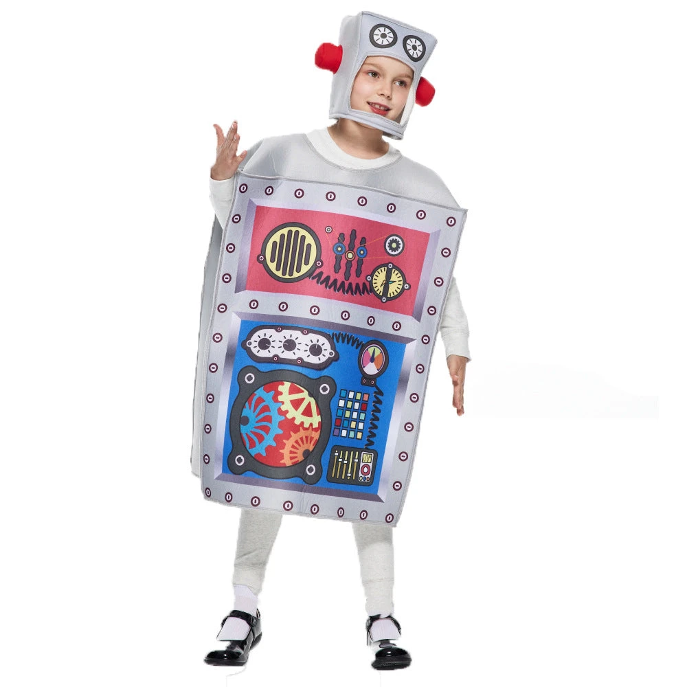 2023 Halloween Children's Performance Costume Robot Cosplay Costume Set 4 2023 Halloween Children's Performance Costume Robot Cosplay Costume Set - Image 2