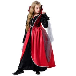 2023 Halloween Costume Kids Girls Vampire Costume Dress Children Stage Performance Costumes -Procosplayshop 2023HalloweenCostumeKidsGirlsVampireCostumeDressChildrenStagePerformanceCostumes 3