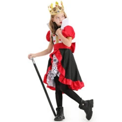 2023 Halloween Costumes Child Poker Queen Costume Girls Stage Performance Costumes -Procosplayshop 2023HalloweenCostumesChildPokerQueenCostumeGirlsStagePerformanceCostumes 4