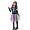 2023 Halloween Kids Colorful Neon Skeleton Costume School Party Halloween Girls Mesh Dress Costume -Procosplayshop 2023HalloweenKidsColorfulNeonSkeletonCostumeSchoolPartyHalloweenGirlsMeshDressCostume 2