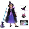 2023 Halloween Kids Costume Girls Wizard Glow Purple Dress Witch Princess Mesh Dress Performance Costume 1 2023 Halloween Kids Costume Girls Wizard Glow Purple Dress Witch Princess Mesh Dress Performance Costume -Procosplayshop 2023HalloweenKidsCostumeGirlsWizardGlowPurpleDressWitchPrincessMeshDressPerformanceCostume 1