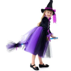 2023 Halloween Kids Costume Girls Wizard Glow Purple Dress Witch Princess Mesh Dress Performance Costume 10 2023 Halloween Kids Costume Girls Wizard Glow Purple Dress Witch Princess Mesh Dress Performance Costume -Procosplayshop 2023HalloweenKidsCostumeGirlsWizardGlowPurpleDressWitchPrincessMeshDressPerformanceCostume 4
