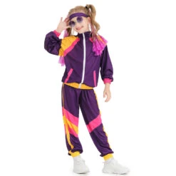 2023 Halloween Kids Costume Vintage Disco Performance Costume Girls Boys Halloween Hip-Hop Costume -Procosplayshop 2023HalloweenKidsCostumeVintageDiscoPerformanceCostumeGirlsBoysHalloweenHip HopCostume 3