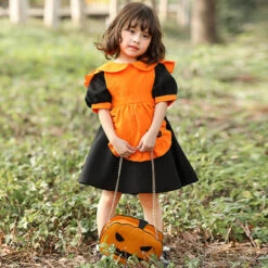 2023 Halloween Kids Girls Pumpkin Dress Halloween Stage Performance Costume -Procosplayshop 2023HalloweenKidsGirlsPumpkinDressHalloweenStagePerformanceCostume 4