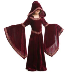 2023 Halloween Kids Vampire Costume Girls Performance Costume Burgundy European Medieval Costume 11 2023 Halloween Kids Vampire Costume Girls Performance Costume Burgundy European Medieval Costume -Procosplayshop 2023HalloweenKidsVampireCostumeGirlsPerformanceCostumeBurgundyEuropeanMedievalCostume 5
