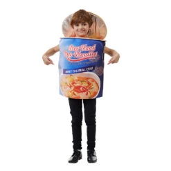 2023 Halloween New Kids Bowl Noodle Costume Funny Seafood Bowl Noodle Onesie School Performance Costumes