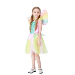 2023 Kids Cute Rainbow Angel Dress Costume Halloween Girls Princess Dress With Wings Stage Performance Costumes -Procosplayshop 2023KidsCuteRainbowAngelDressCostumeHalloweenGirlsPrincessDressWithWingsStagePerformanceCostumes 5