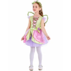 2023 Kids Halloween Butterfly Wings Princess Dress With Wings Costume Girls Pink Flower Fairy Stage Costume -Procosplayshop 2023KidsHalloweenButterflyWingsPrincessDressWithWingsCostumeGirlsPinkFlowerFairyStageCostume 3