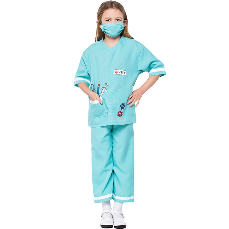 2023 Kids Halloween Doctor Costume Girls Boys Halloween Party Performance Outfit 3 2023 Kids Halloween Doctor Costume Girls Boys Halloween Party Performance Outfit