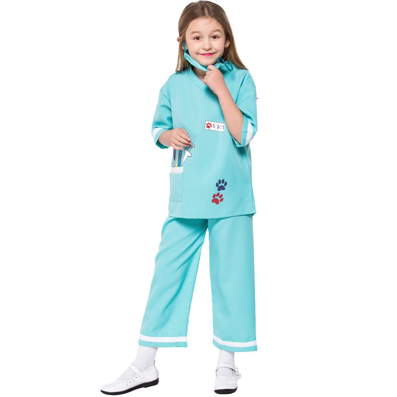2023 Kids Halloween Doctor Costume Girls Boys Halloween Party Performance Outfit 4 2023 Kids Halloween Doctor Costume Girls Boys Halloween Party Performance Outfit - Image 2