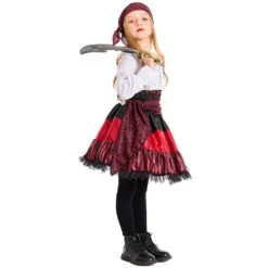2023 Kids Halloween Mariner Costume Girls Pirate Costume Stage Performance Dress -Procosplayshop 2023KidsHalloweenMarinerCostumeGirlsPirateCostumeStagePerformanceDress 5