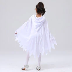 2023 Kids White Ghost Costume Glow-in-the-Dark Ghostface Cape Girls Boys Halloween Cosplay Party Dressup Costumes -Procosplayshop 2023KidsWhiteGhostCostumeGlow in the DarkGhostfaceCapeGirlsBoysHalloweenCosplayPartyDressupCostumes 3