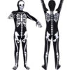 2023 Kids And Adults Halloween Scary Skeleton Ghost Onesie Zentai Halloween Party Jumpsuit Costume