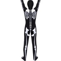 2023 Kids And Adults Halloween Scary Skeleton Ghost Onesie Zentai Halloween Party Jumpsuit Costume -Procosplayshop 2023KidsandAdultsHalloweenScarySkeletonGhostOnesieZentaiHalloweenPartyJumpsuitCostume 4
