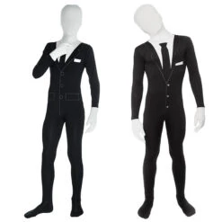 2023 Kids And Adults Horror Faceless Monster In Suit Costume Zentai Halloween Carnival Cosplay Jumpsuit
