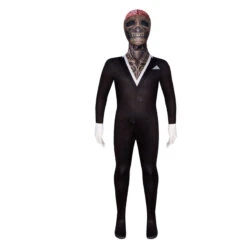 2023 Kids And Adults Horror Suit Skeleton Cosplay Costume Zentai Skeleton Jumpsuit For Halloween Carnival