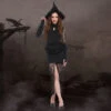 High Slit Lace Sexy Slim Witch Costume Halloween/Stage Performance/Party -Procosplayshop 3326222296 1734513592