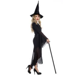 Sexy Black Muslin Witch Cosplay Costume Halloween & Stage Performance & Party 9 Sexy Black Muslin Witch Cosplay Costume Halloween & Stage Performance & Party -Procosplayshop 3411117616 1734513592