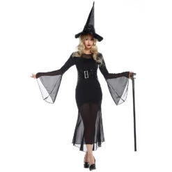 Sexy Black Muslin Witch Cosplay Costume Halloween & Stage Performance & Party 11 Sexy Black Muslin Witch Cosplay Costume Halloween & Stage Performance & Party -Procosplayshop 3411123159 1734513592
