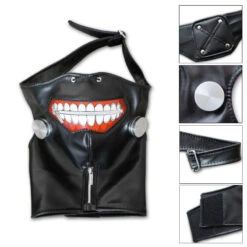 Tokyo Ghoul Kaneki Ken Costume Full Set With Mask And Wigs Halloween Cosplay Outfit Set -Procosplayshop 3807173735 187419500