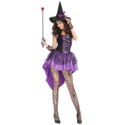 Sexy Purple Swallowtail Witch Cosplay Costume Halloween/Stage/Party -Procosplayshop 4350230180 1734513592