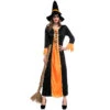 Orange Maxi Dress Witch Cosplay Costume Halloween & Stage Performance & Party -Procosplayshop 4467489706 1734513592