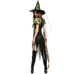 Green Irregular Dress Witch Cosplay Costume Halloween/Stage Performance/Party -Procosplayshop 4510761602 1734513592