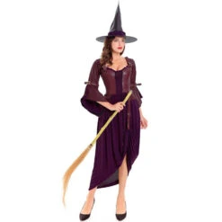 Classic Purple Witch Cosplay Costume Halloween/Stage Performance Party -Procosplayshop 4544166810 1734513592