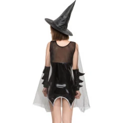Mesh Patent Leather Mini Dress Witch Costume Halloween/Stage Performance/Party 9 Mesh Patent Leather Mini Dress Witch Costume Halloween/Stage Performance/Party -Procosplayshop 4564685147 1734513592