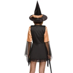 Orange Black Mesh Witch Cosplay Costume Halloween/Stage Performance/Party -Procosplayshop 4570250461 1734513592