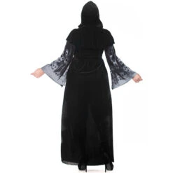 Plus Size Skeleton Printed Vampire Long Witch Costume Halloween/Stage/Party -Procosplayshop 8690572350 1734513592