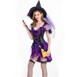 Deluxe Purple Sexy Tube Top Witch Costume Halloween/Stage Performance/Party -Procosplayshop 8855960099 1734513592