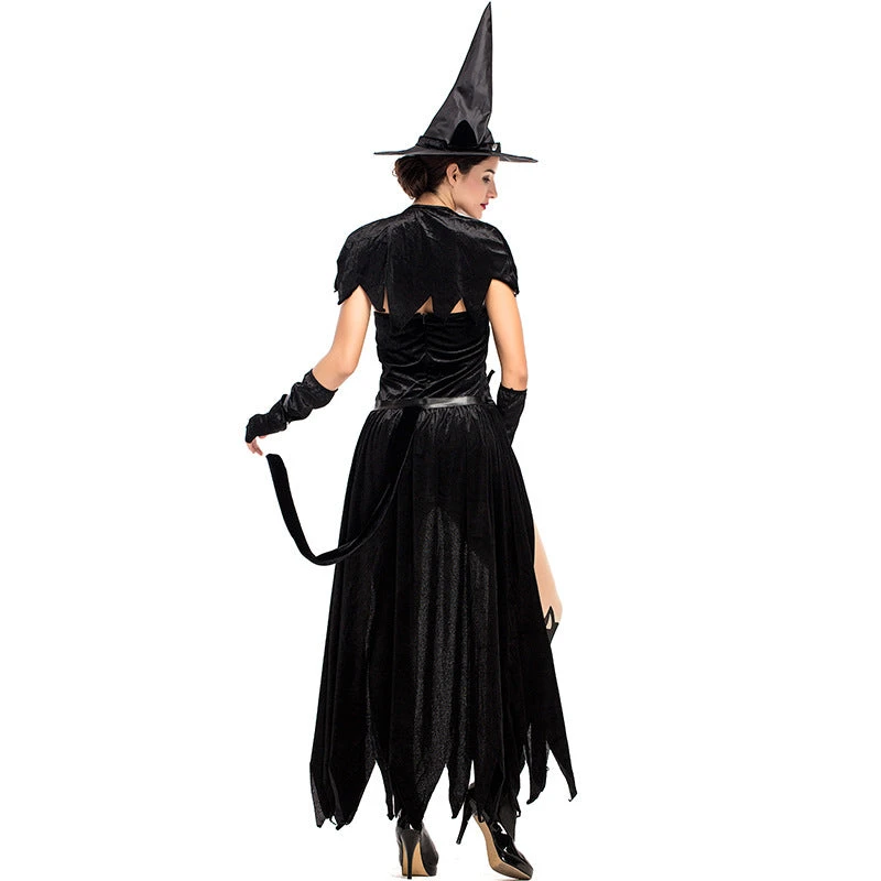 Playful Tube Top Black Cat Witch Costume Halloween/Stage Performance/Party 4 Playful Tube Top Black Cat Witch Costume Halloween/Stage Performance/Party - Image 2