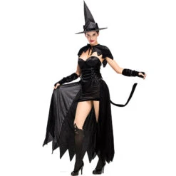 Playful Tube Top Black Cat Witch Costume Halloween/Stage Performance/Party 9 Playful Tube Top Black Cat Witch Costume Halloween/Stage Performance/Party -Procosplayshop 9070474315 1734513592
