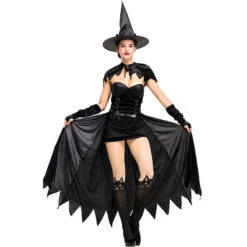 Playful Tube Top Black Cat Witch Costume Halloween/Stage Performance/Party 10 Playful Tube Top Black Cat Witch Costume Halloween/Stage Performance/Party -Procosplayshop 9070486167 1734513592
