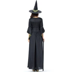 Black Green Leather Witch Cosplay Costume Halloween/Stage Performance/Party -Procosplayshop 9187794893 1734513592