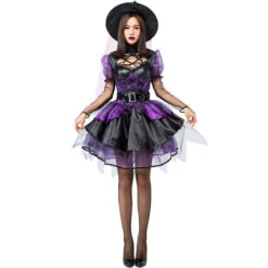 Deluxe Purple Muslin Tutu Dress Witch Costume Halloween/Stage Performance/Party -Procosplayshop 9191453956 1734513592