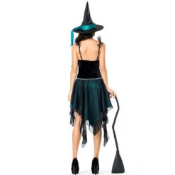 Dovetail Mesh Embroidery Strap Witch Costume Halloween/Stage Performance/Party 11 Dovetail Mesh Embroidery Strap Witch Costume Halloween/Stage Performance/Party -Procosplayshop 9191475709 1734513592