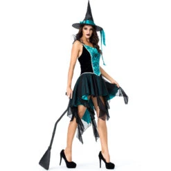 Dovetail Mesh Embroidery Strap Witch Costume Halloween/Stage Performance/Party 9 Dovetail Mesh Embroidery Strap Witch Costume Halloween/Stage Performance/Party -Procosplayshop 9215269626 1734513592