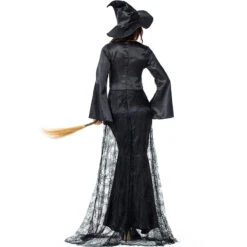 Black Spider Web Witch Dark Queen Costume Halloween/Stage Performance/Party -Procosplayshop 9231031784 1734513592