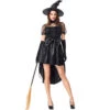 Black Sexy Lace Swallowtail Dress Witch Costume Halloween/Stage Performance/Party -Procosplayshop 9391966893 1734513592